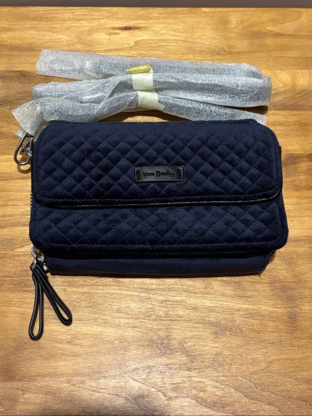 Vera Bradley Navy Quilted Iconic RFID All in One Crossbody